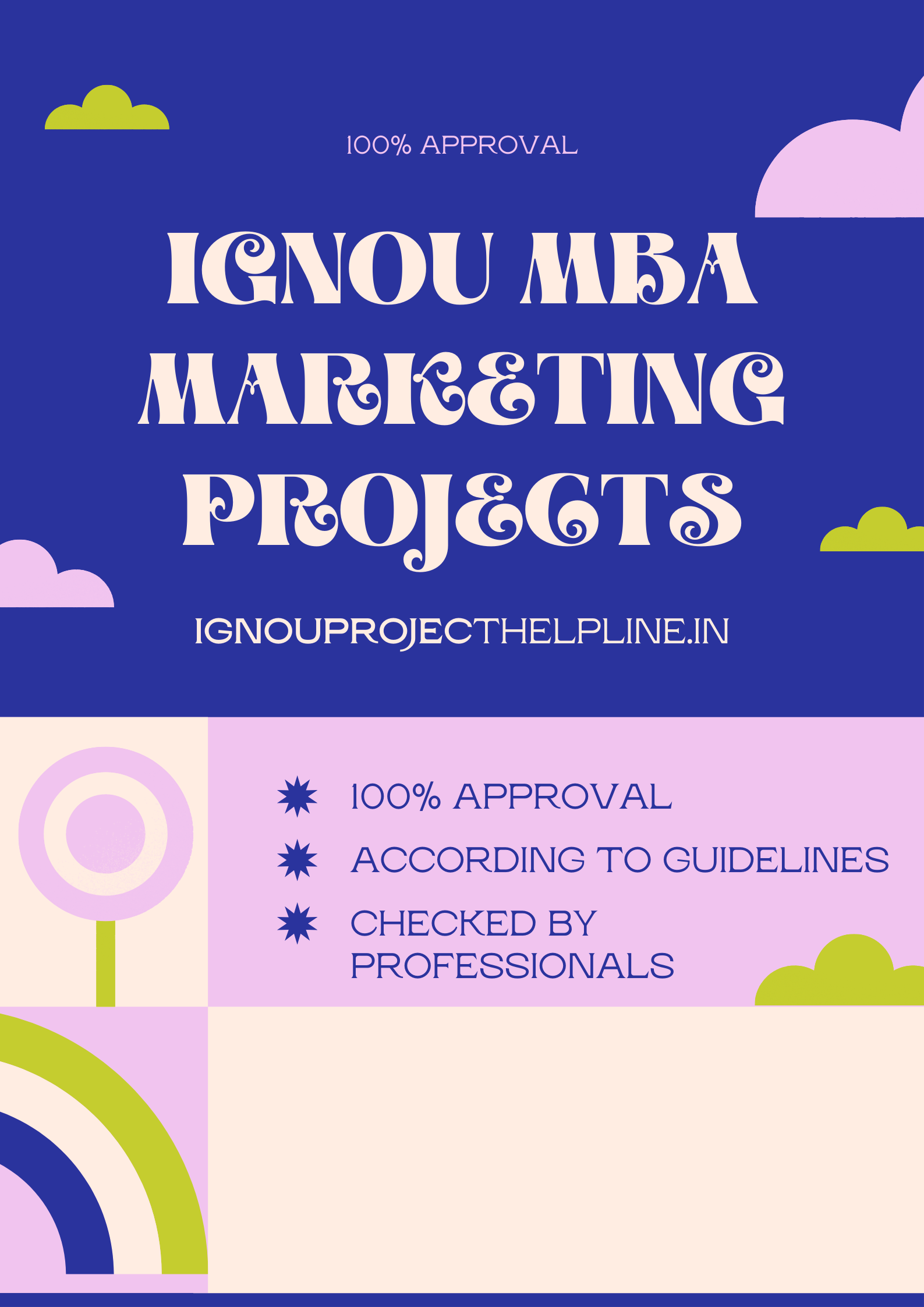IGNOU MBA (MS-100) MARKETING PROJECTS AND SYNOPSIS
