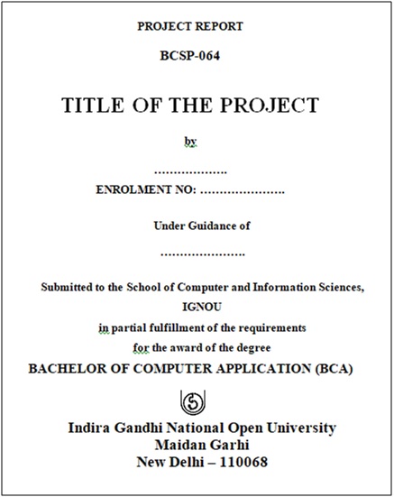 Cover Page BCA BCSP064 Report